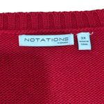 Notations  Women's Size 3X Red Ugly Christmas Sweater Bear Gift Hugger Photo 2
