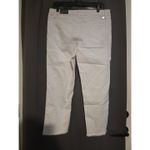 1822 Denim 1822 Women's Capris Size 12 White Ankle Straight Fringe New With Tag Photo 1