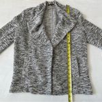 J. McLaughlin Open Cardigan Sweater Grey/White Women Size L Photo 6