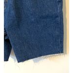 Pistola J. Crew High Rise Long Cut Off Denim Jean Dark Blue Wash Size 26 NEW Photo 4