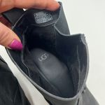 UGG  Black Fern Chelsea Chunky Lug Block Heeled Ankle Boots Photo 4