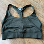 Forever 21 Olive Ribbed Sports Bra Photo 0
