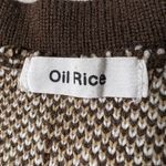 Oil Rice Brown Argyle Button Front Sweater Vest Size L Photo 8