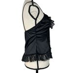 Frederick's of Hollywood Frederick’s of Hollywood Medium Lingerie Nightie Floral Lace Sheer V-Neck Black Photo 3