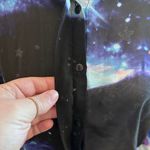 Truth NYC  EUC semi sheer star blouse with tulip open hem back Photo 3