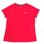 Nike  Running Dri-FIT Miler Shirt Large Siren Red Activewear Performance EUC Photo 1