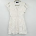 The Kooples Womens Cottagecore Soft Girl Lace Trim Cotton Mini Dress Size 0 Photo 1