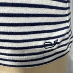 Vineyard Vines  Top Women's M Boat Neck White Blue Striped Nautical Pullover Pima Photo 1