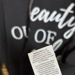 Time And Tru  Black He Makes Beauty Out Of Ashes Sweatshirt Size XXL Photo 5