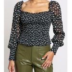 Reformation  Pinto Smocked Floral Top, Lucien Print, 1X Photo 0