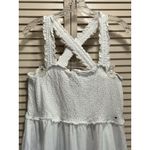 Tommy Hilfiger  White Smocked Ruffle Straps Maxi‎ Dress Size XL Flowy Sundress Photo 1