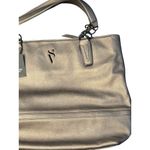 Simply Vera Wang Catherine Tote Grey Handbag Metallic Chain Strap NWT 12"x16" Photo 3