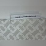 Diane Von Furstenberg  White and Gray Patterned Dust Bag‎ Size 16.5”x15” Photo 1