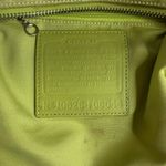 Coach y2k 2006 Vintage F06044 Lime Green Jacquard Shoulder Bag Photo 10