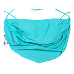 Raisin's  Womens Swimwear Tankini Top Size Medium‎ Hamptons High Neck Aqua Blue Photo 1