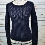 Anthropologie Moth Blue Basket Knit Sweater Photo 0