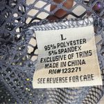 Faded Rose silver studded rhinestone sparkling mesh top size large NWT Photo 6