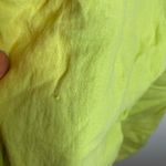 Flax  Electric Green Linen Capris Photo 5