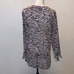 Victoria's Secret Victoria’s Secret zebra print ruffle sleeve button Down robe Photo 6