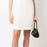 Ralph Lauren  Women's Ivory Black Crew Neckline Shift‎ Shirt Dress Size 16 Office Photo 0