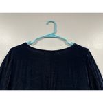 Cut Loose Blue Velvet Dress Tunic Short Sleeve Medium M Photo 6
