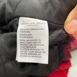 American Eagle  Outfitters Quilted Lined Jacket Women M Red Plaid Cropped Full ZI Photo 4