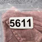 Tahari  Essentials Pink 100% Linen Button Front Roll-Tab Blouse Top Womens‎ Large Photo 8