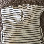 Suzanne Betro WEEKEND STRIPED POM POM 3\4 SLEEVE WOMENS TOP Photo 7