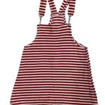 Vtg red & white striped overall tank top Photo 1