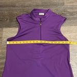 Greg Norman Purple 2Below Sleeveless Golf Athletic 1/4 zip Tank Top Size L Photo 4
