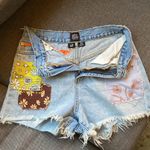 Urban Outfitters  BDG Jean Shorts Size 26 Patchwork Embroidered Boho Hippie Retro Photo 8