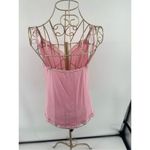 Victoria's Secret VINTAGE Victoria Secret Lace Cami Tank Top Y2K Pink Womens Medium Photo 7