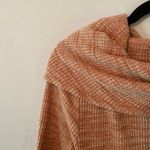 Anthropologie  Pink Waffle Knit Flowy Sweater Boho Cowlneck Women's size Small Photo 2