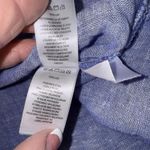 Tahari 100% Linen Blue Lightweight Boho Beach Quiet Luxury Minimalist Blouse 1X Photo 10