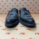 Ariat ✨  Black Western Slip On Leather Point Toe Block Heel Mules 5.5 Photo 2