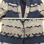 Blue and Gray Patterned Blazer Size L Photo 3