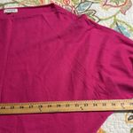 Andree by Unit  women's size small hot pink sweater boatneck dolman sleeves Photo 5