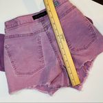 Aeropostale  high waisted shorts size 4 lilac distressed denim 5 pocket Photo 14