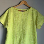 Anthropologie  Corey Lynn Calter Yellow  Mariah Textured Mini Dress Size Medium Photo 2