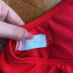 No Boundaries  Cherry Red Bikini Swimsuit Top Size Small Photo 3