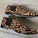 Jimmy Choo  Leopard Print Calf Hair Elastic 'Glint' Slip On Loafer sz 36 shooties Photo 1