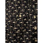 Croft & Barrow Women's Petite Medium Navy Blue Swans Print Button blouse Top Photo 3