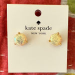 Kate Spade  Rise and Shine Opal-glitter Gold Stud Earrings Photo 0