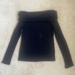 Gianni Bini NWT Paige Off the Shoulder Long Sleeve Sweater Top in Black Medium Photo 2