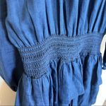 Michael Kors  Denim Chambray Ruffle Dress Photo 1