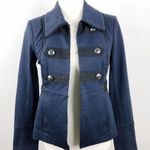 CAbi Navy Blue In the Band Jacket #3375 Stretch Classic Blazer Military Size XS Photo 14