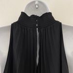 ALC Frank ALC Renzo Dress Womens 12 Black Matte Pleated Midi Evening Cocktail Party Formal Photo 3