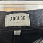 AGOLDE NWT  Riley High Rise Straight Crop Jeans Women's Black Size 32 Photo 3