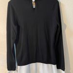 Adrianna Papell Ruffle Neck Twofer Sweater NWT Photo 2