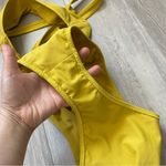 Galamaar Bikini Swimsuit bralette high rise womens Yellow (small) bright beach Photo 6
